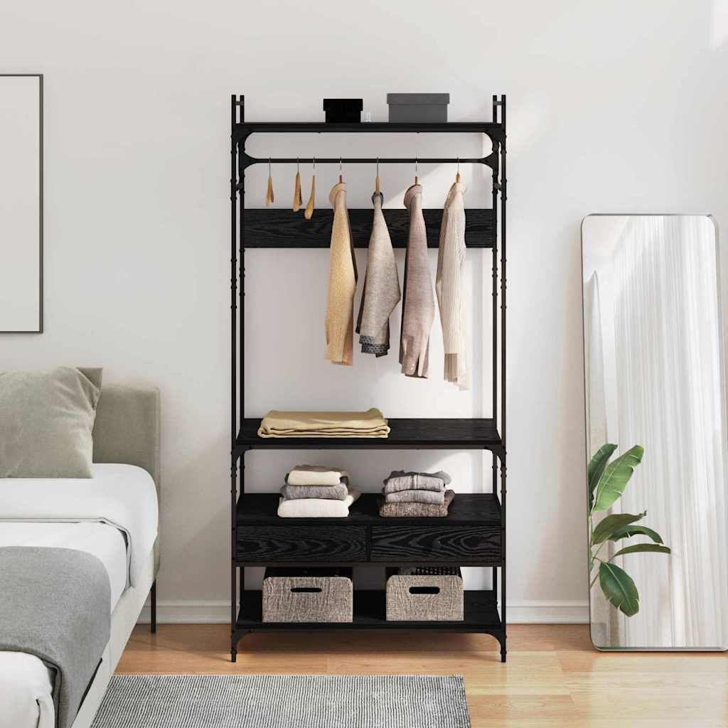 Armoire Chêne noir 89 x 39 x 184.5 cm Bois d'ingénierie - XIOS