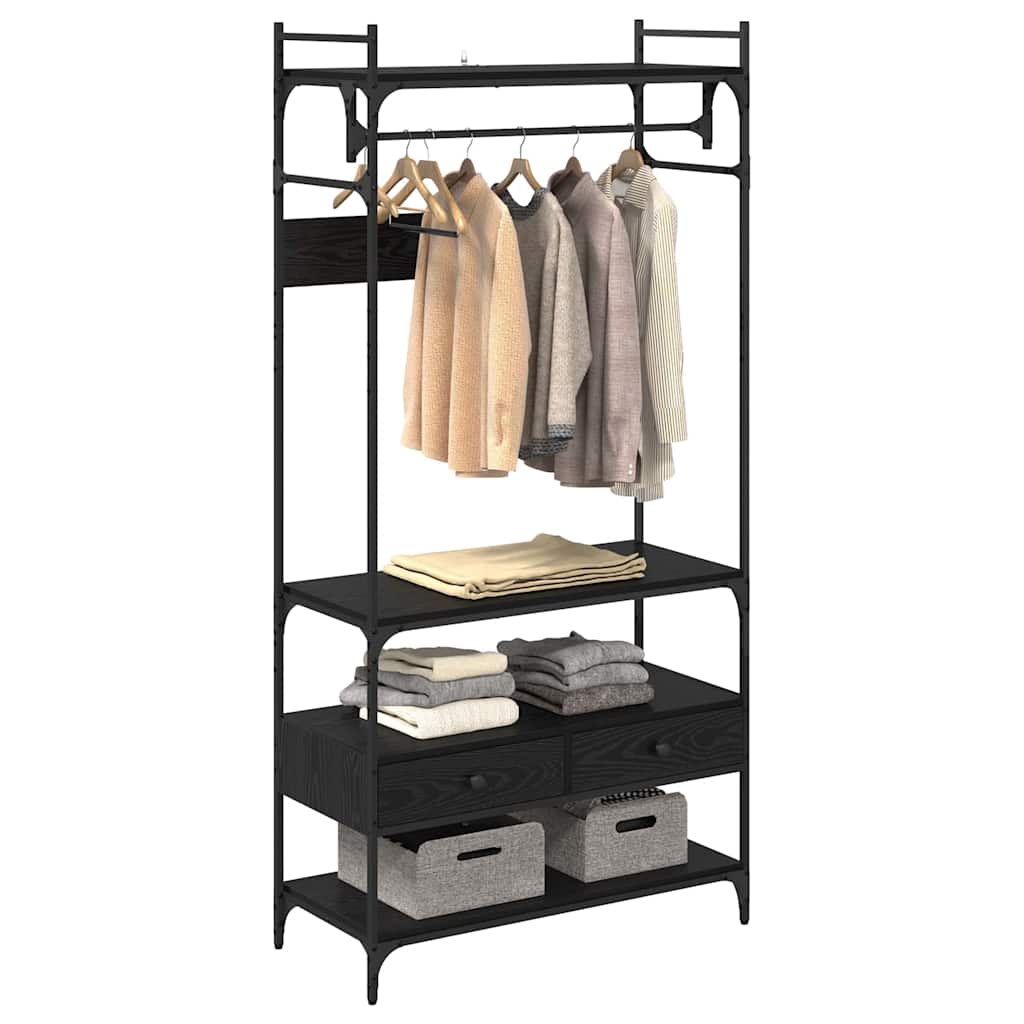 Armoire Chêne noir 89 x 39 x 184.5 cm Bois d'ingénierie - XIOS