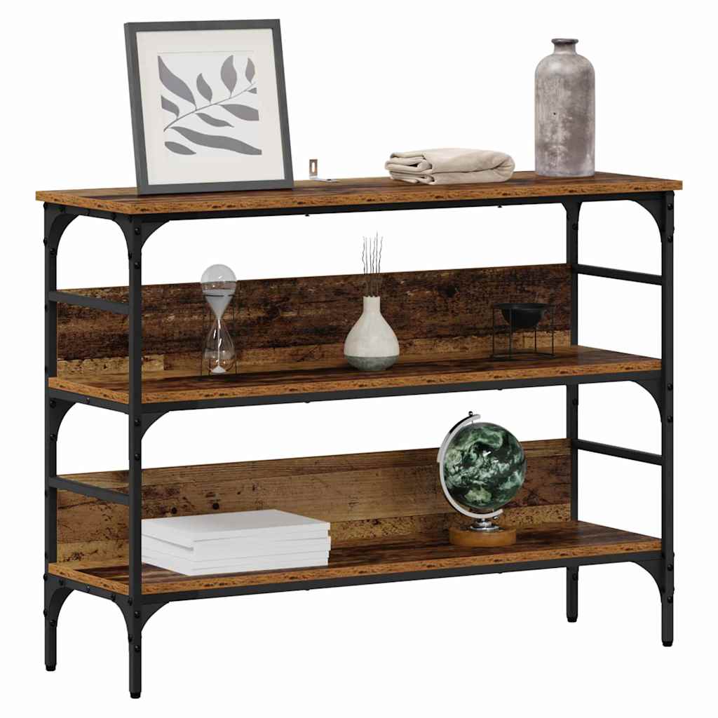 Table console Bois ancien 100 x 32 x 75 cm Bois d'ingénierie - XIOS