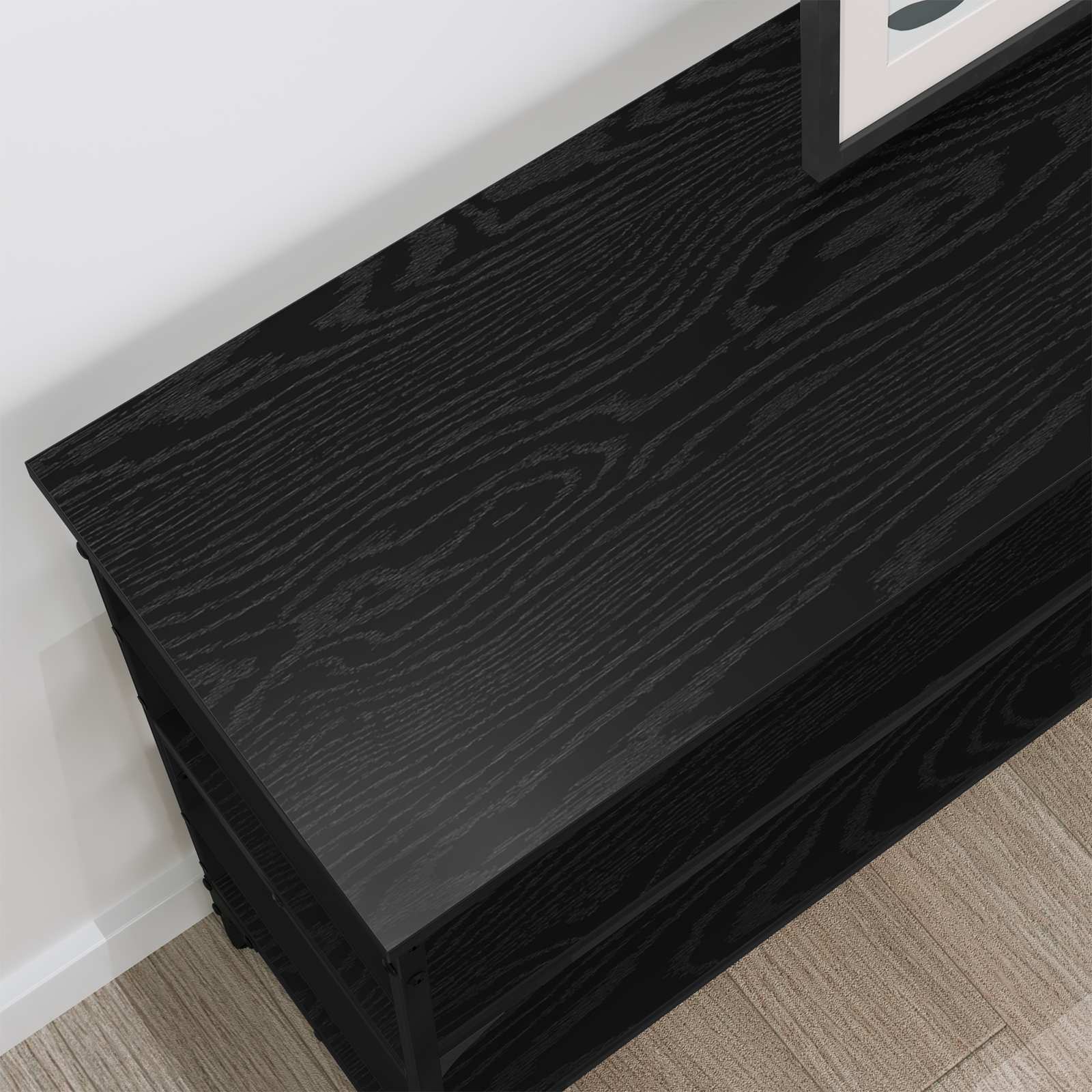 Table console Chêne noir 100 x 32 x 75 cm Bois d'ingénierie - XIOS