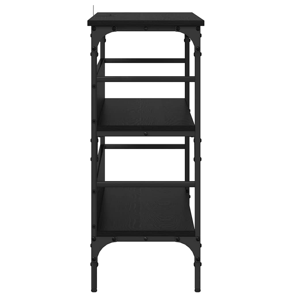 Table console Chêne noir 100 x 32 x 75 cm Bois d'ingénierie - XIOS