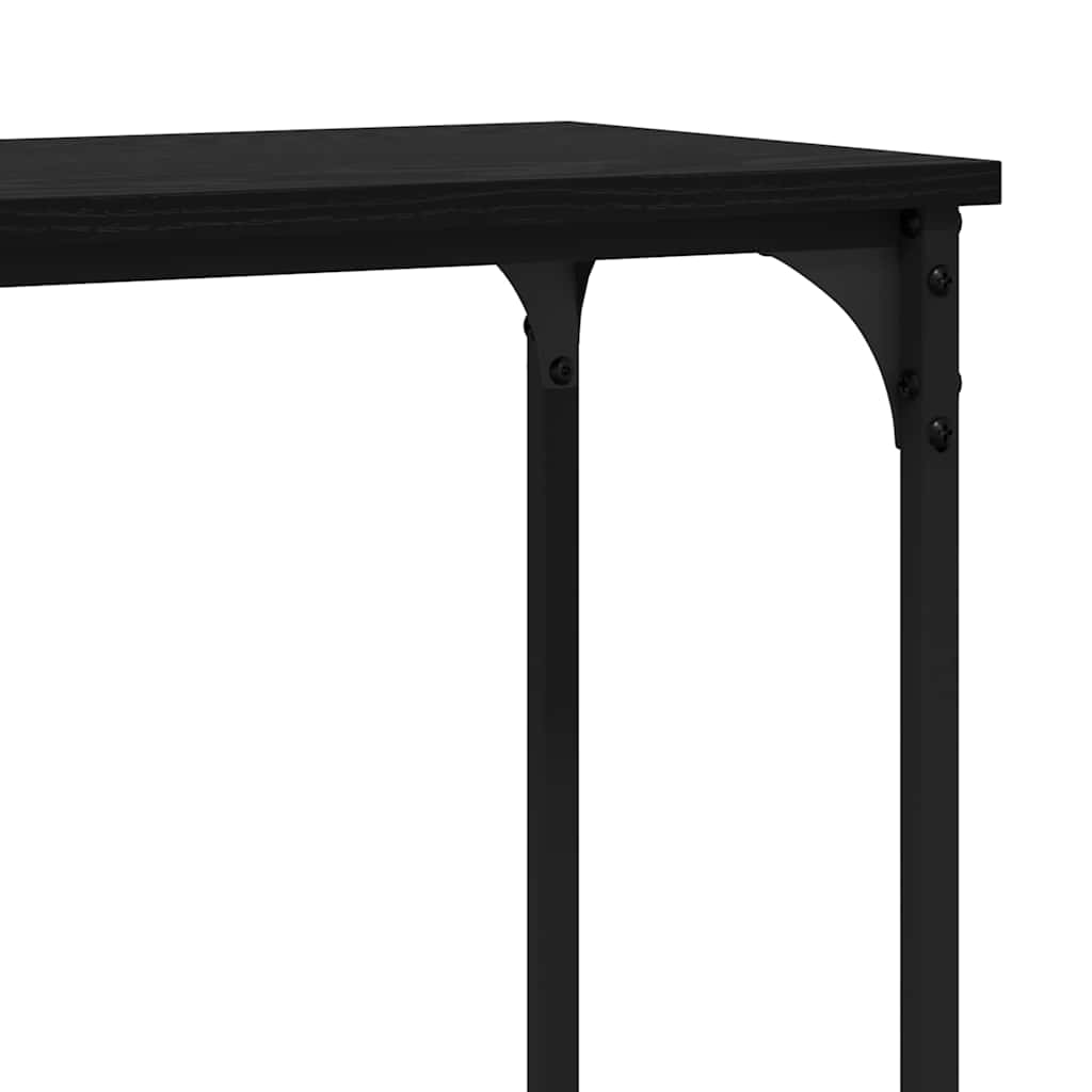 Table console Chêne noir 160 x 29 x 80 cm Bois d'ingénierie - XIOS