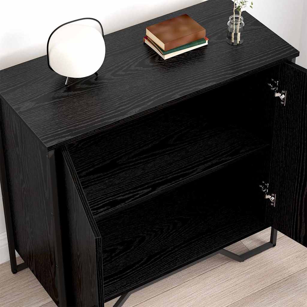 Buffet Noir 78 x 35.5 x 74.5 cm Bois d'ingénierie - XIOS