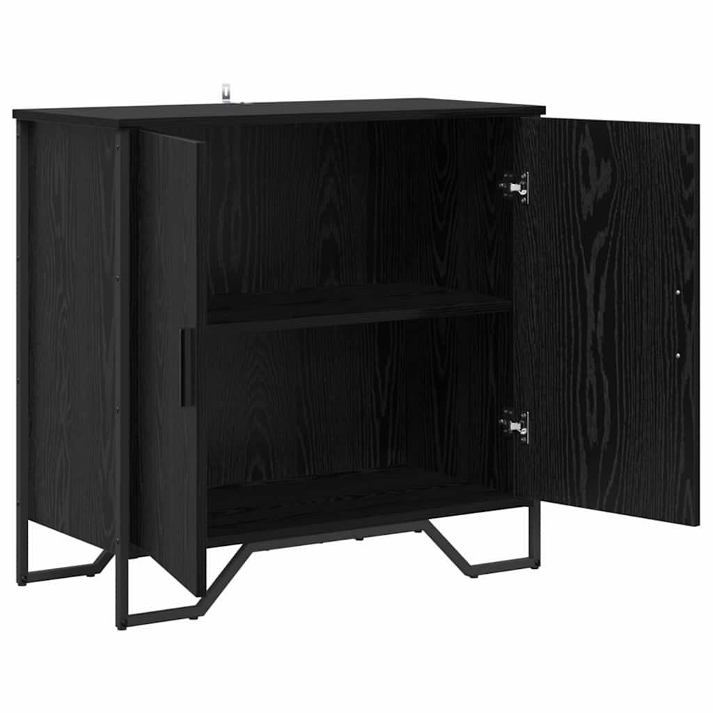 Buffet Noir 78 x 35.5 x 74.5 cm Bois d'ingénierie - XIOS