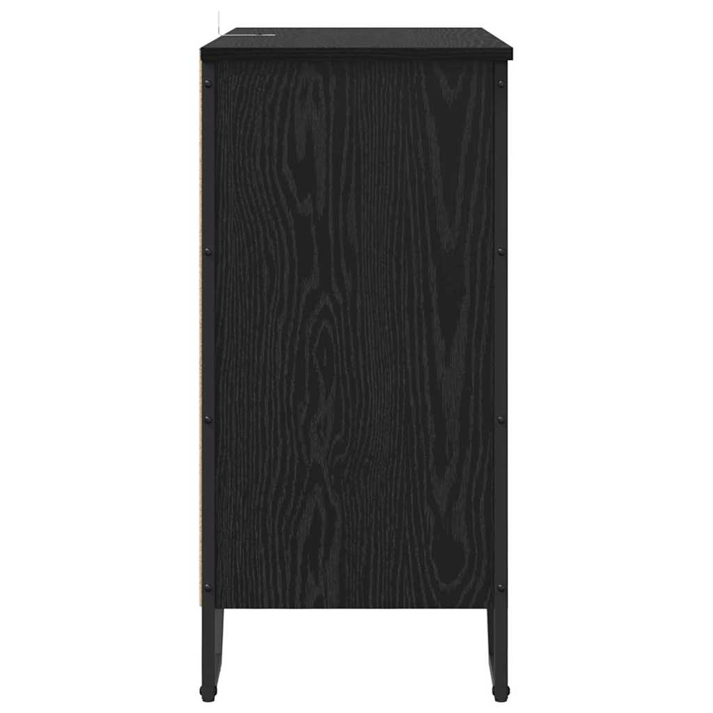 Buffet Noir 78 x 35.5 x 74.5 cm Bois d'ingénierie - XIOS
