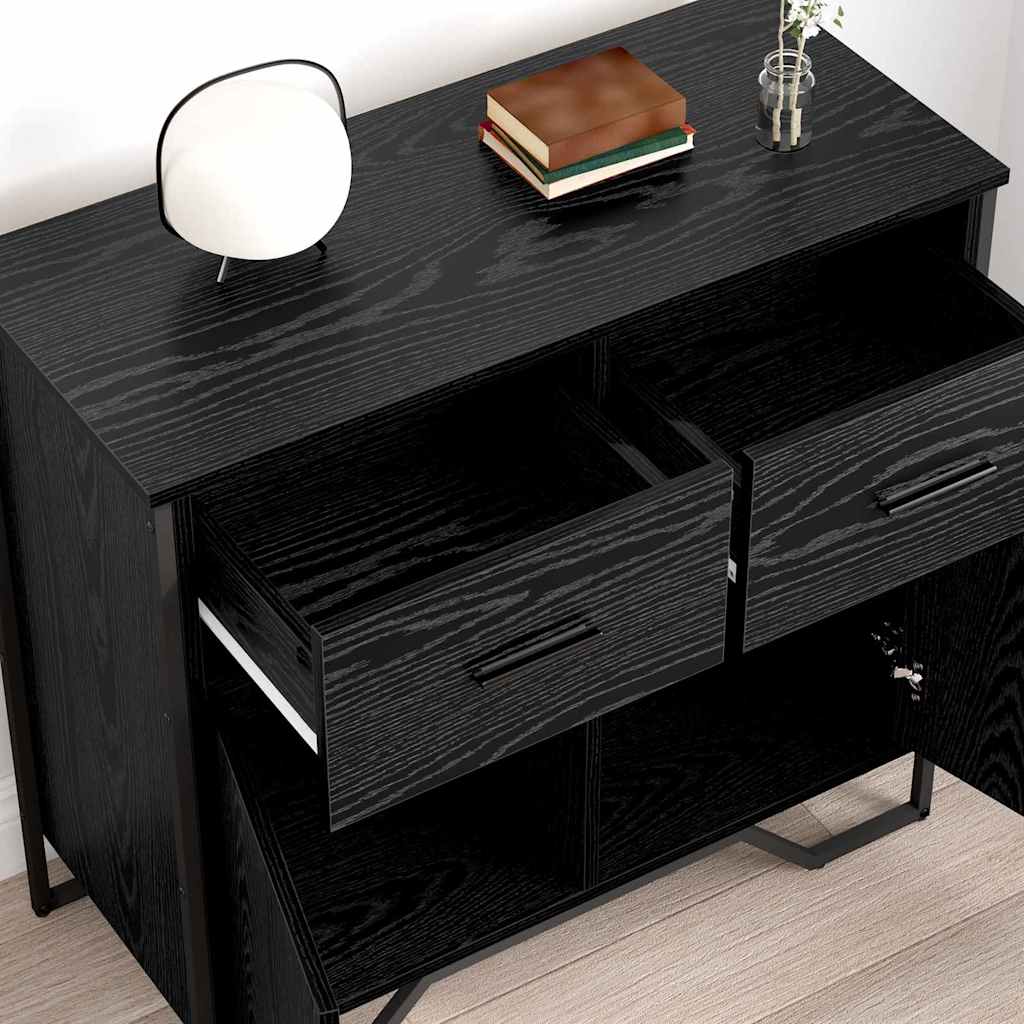 Buffet Chêne noir 79.5 x 35.5 x 74.5 cm Bois d'ingénierie - XIOS