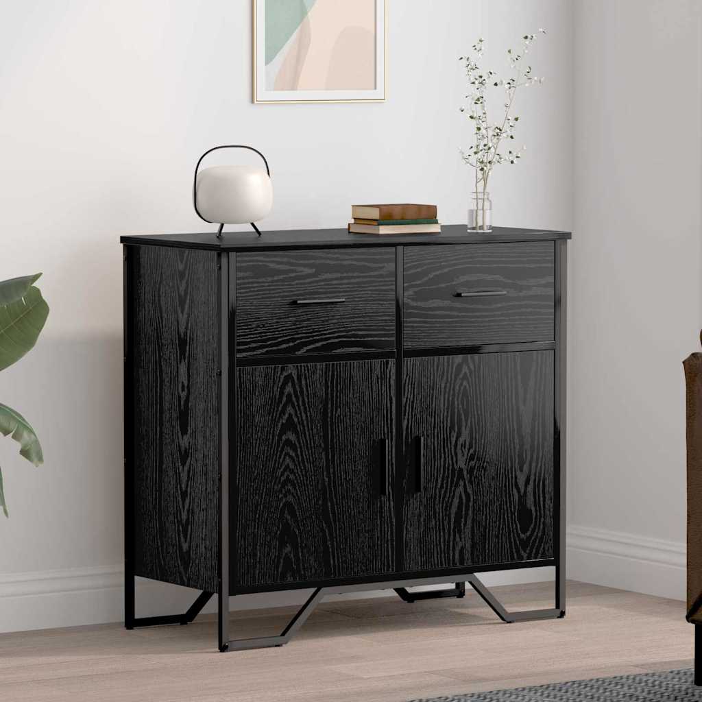 Buffet Chêne noir 79.5 x 35.5 x 74.5 cm Bois d'ingénierie - XIOS