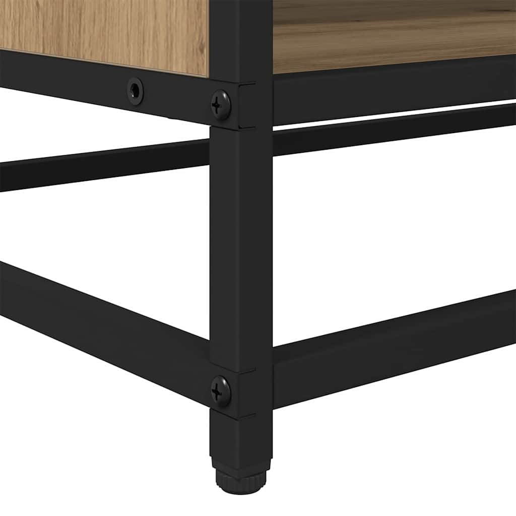 Meuble TV chêne artisanal 61 x 40 x 46 cm Bois d'ingénierie - XIOS