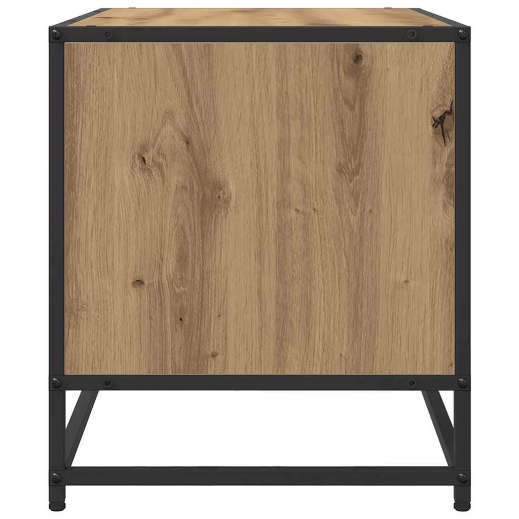 Meuble TV chêne artisanal 61 x 40 x 46 cm Bois d'ingénierie - XIOS