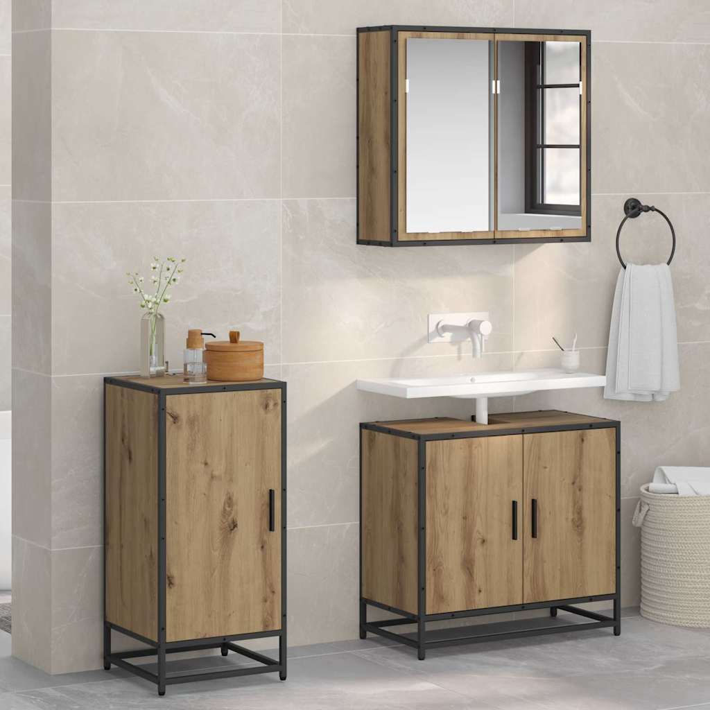 Buffet chêne artisanal 35 x 35,5 x 76 cm Bois d'ingénierie - XIOS