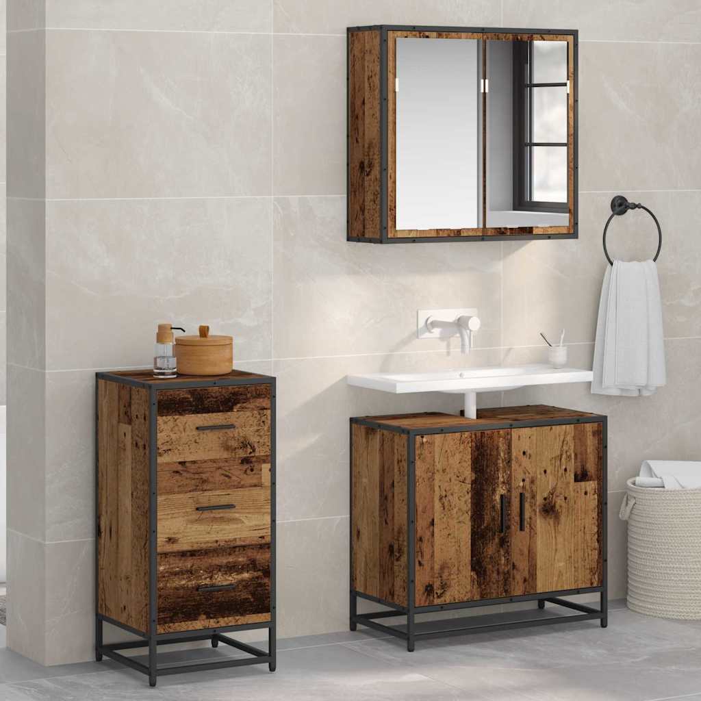 Buffet Bois ancien 35.5 x 35 x 76 cm Bois d'ingénierie - XIOS