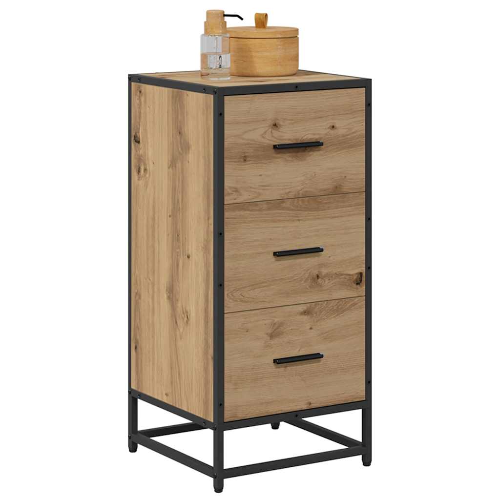 Buffet chêne artisanal 35.5 x 35 x 76 cm Bois d'ingénierie - XIOS