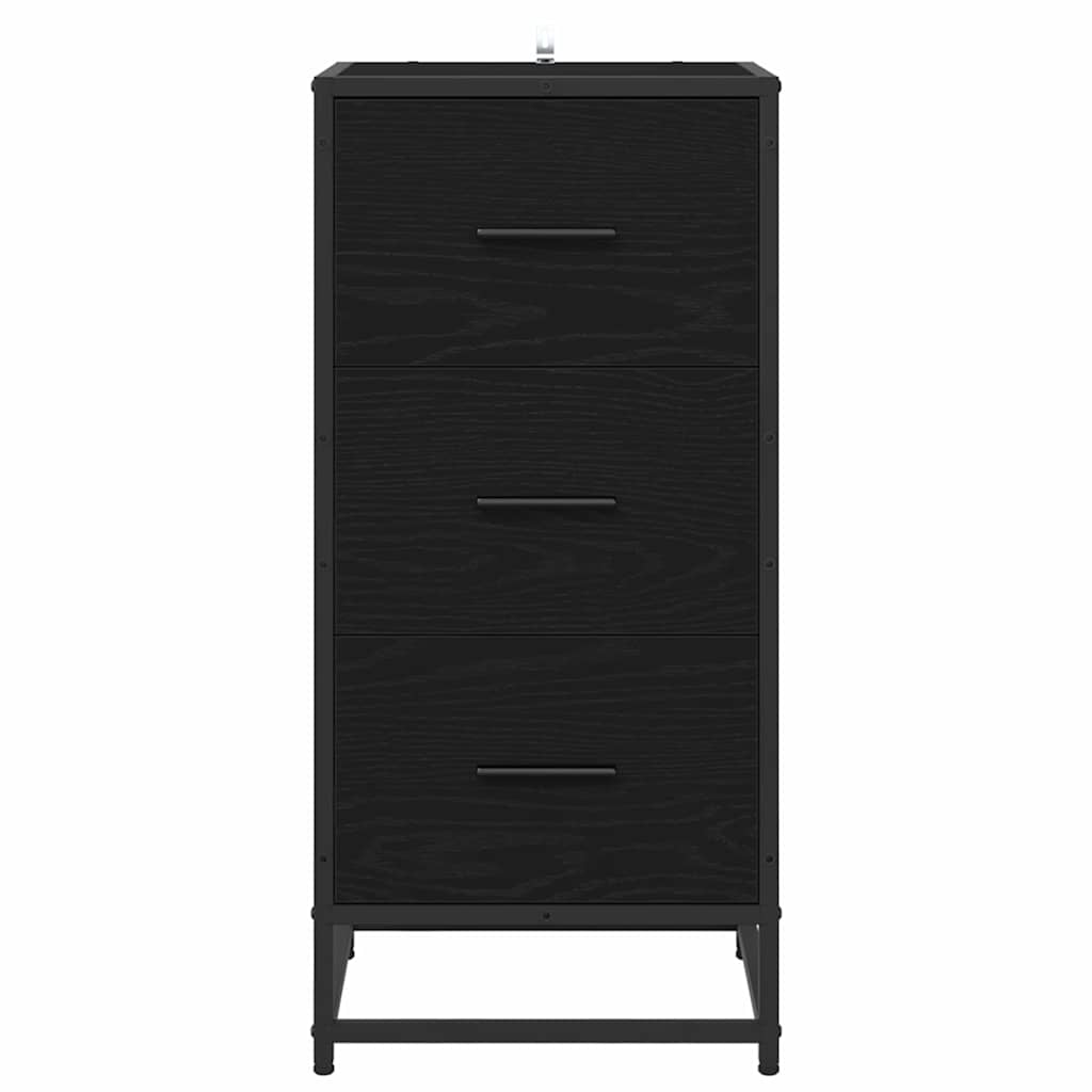 Buffet Chêne noir 35.5 x 35 x 76 cm Bois d'ingénierie - XIOS