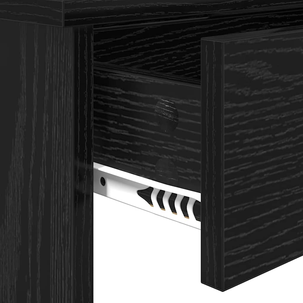 Table de maquillage avec miroir Chêne noir 96 x 39 x 142 cm - XIOS