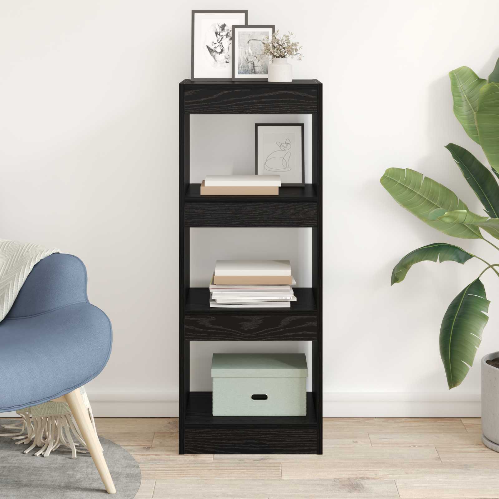 Bibliothèque Chêne noir 37 x 30 x 103 cm Bois d'ingénierie - XIOS