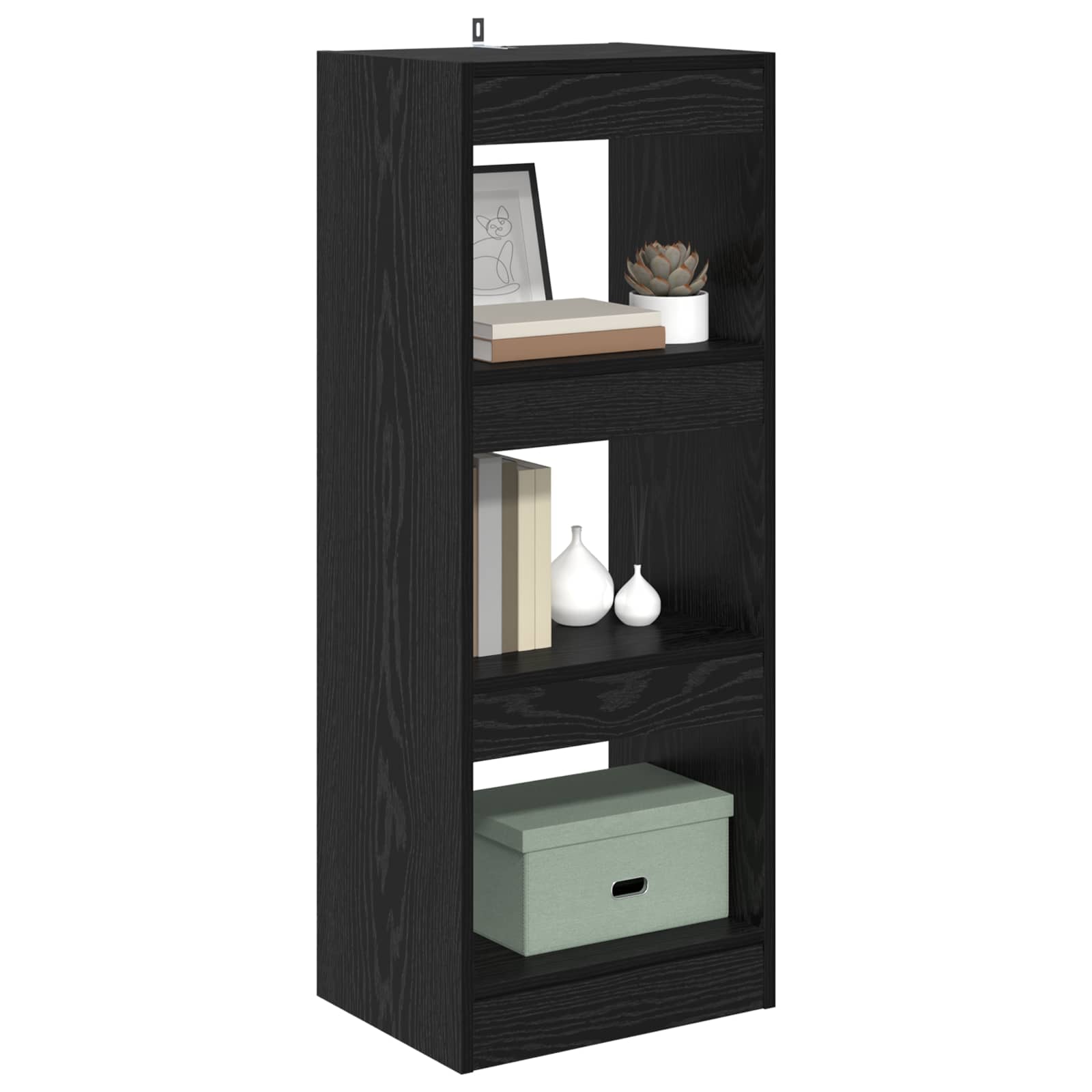 Bibliothèque Chêne noir 37 x 30 x 103 cm Bois d'ingénierie - XIOS