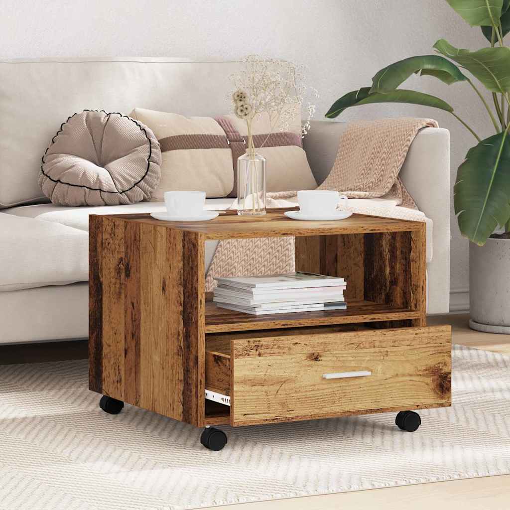 Table basse Bois Ancien 55 x 55 x 45cm Bois d'ingénierie - XIOS