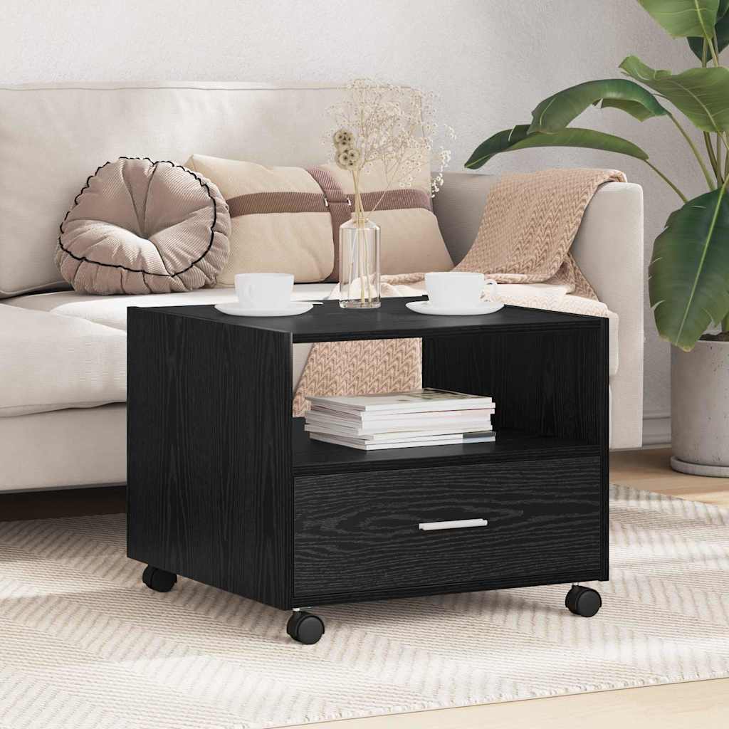 Table basse Chêne noir 55 x 55 x 45 cm Bois d'ingénierie - XIOS