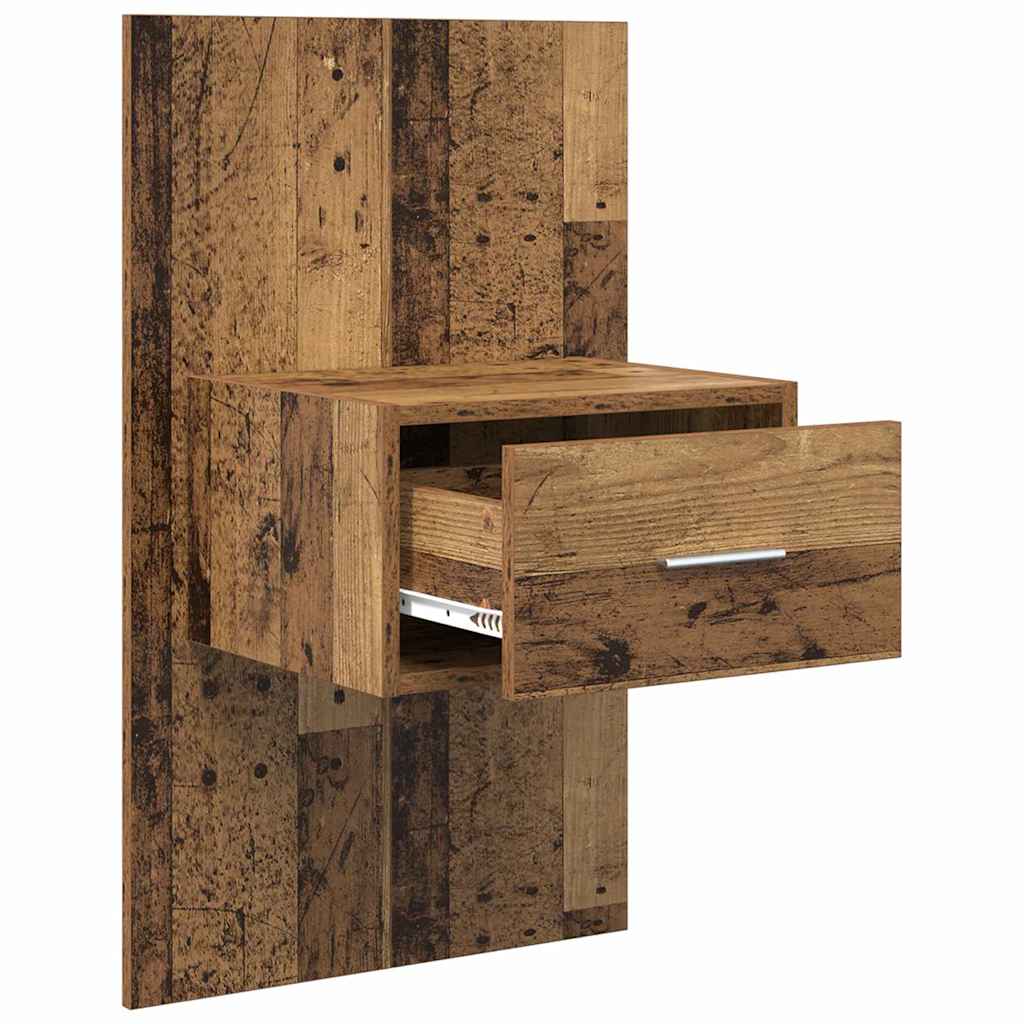 Cabinet de chevet 2 pcs Bois ancien 50 x 32,5 x 80cm - XIOS