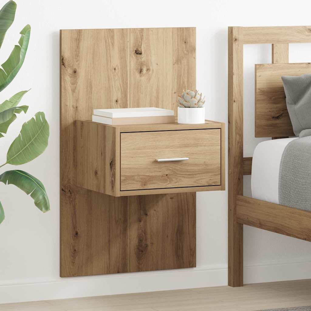 Cabinet de chevet 2 pcs Chêne artisanal 50 x 32,5 x 80cm - XIOS