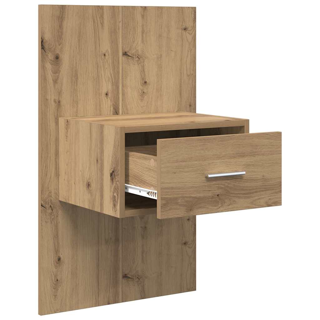 Cabinet de chevet 2 pcs Chêne artisanal 50 x 32,5 x 80cm - XIOS