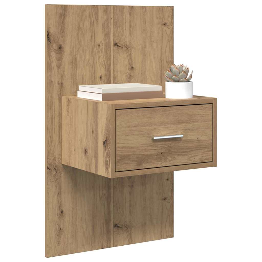 Cabinet de chevet 2 pcs Chêne artisanal 50 x 32,5 x 80cm - XIOS