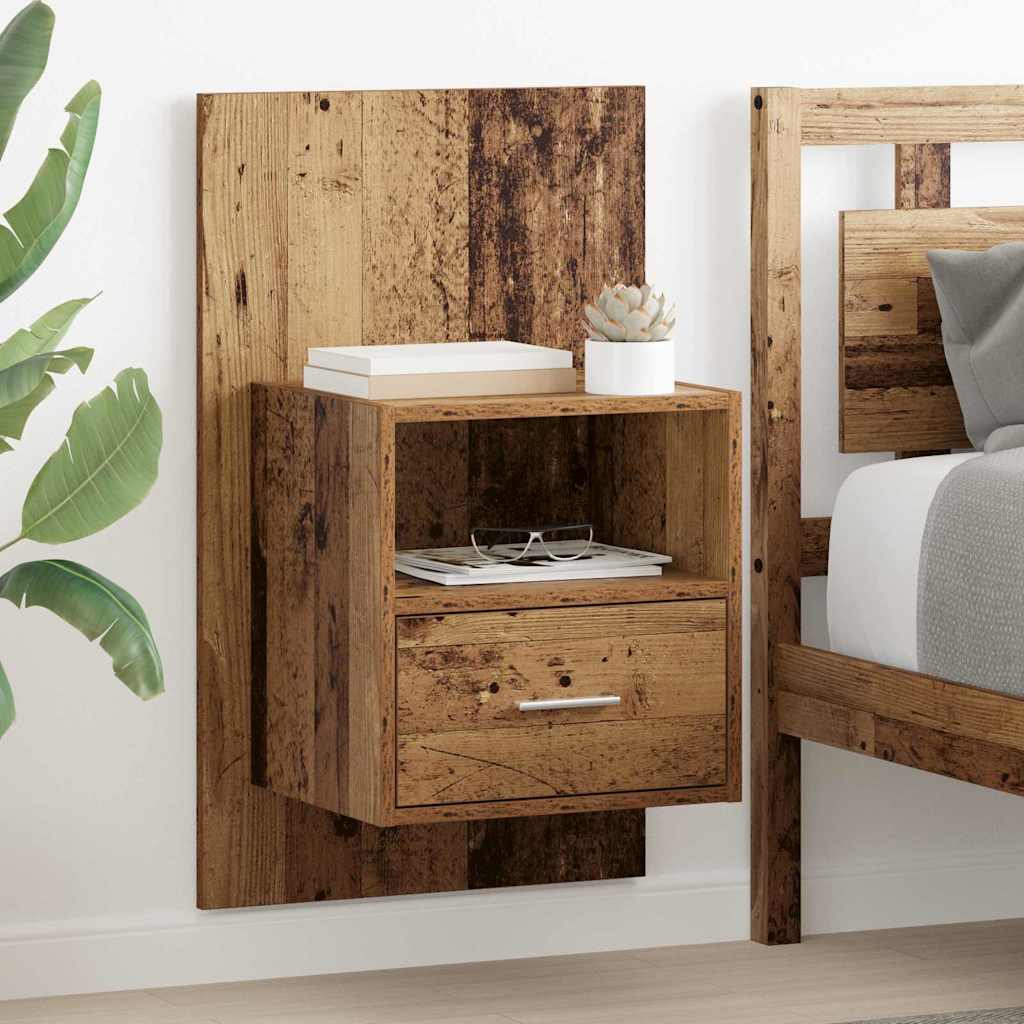 Cabinet de chevet 2 pcs Bois ancien 50 x 32.5 x 80cm - XIOS