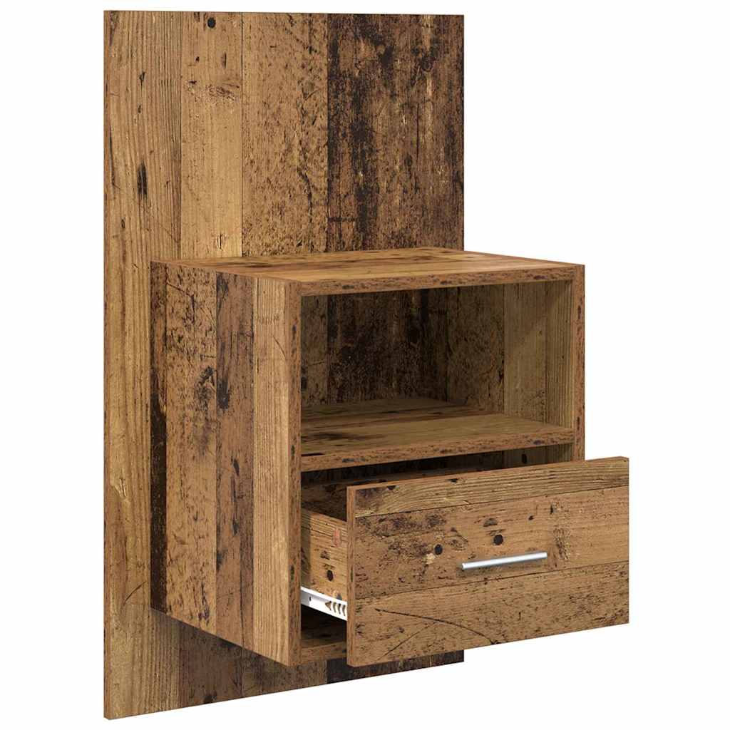 Cabinet de chevet 2 pcs Bois ancien 50 x 32.5 x 80cm - XIOS