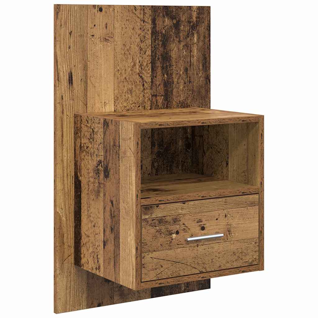 Cabinet de chevet 2 pcs Bois ancien 50 x 32.5 x 80cm - XIOS