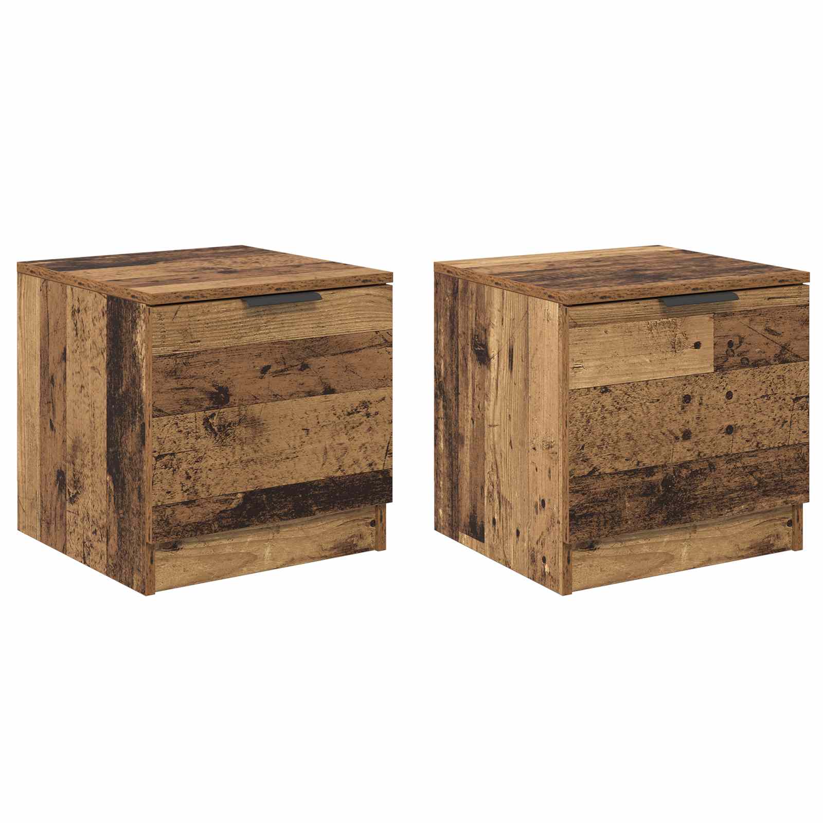 Armoire de lit avec tiroir 2 pcs Bois ancien 40 x 39 x 40cm - XIOS