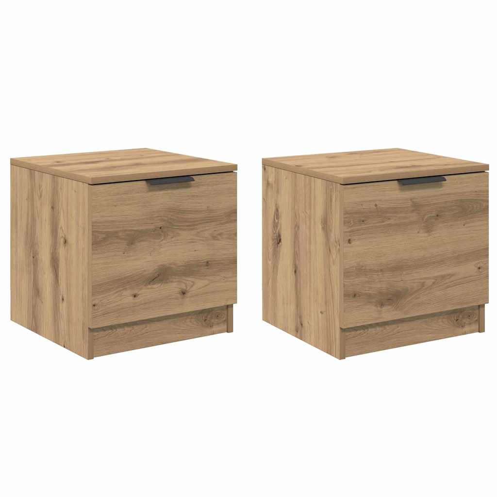 Armoire de lit 2 pc Chêne artisanal 40 x 39 x 40cm - XIOS