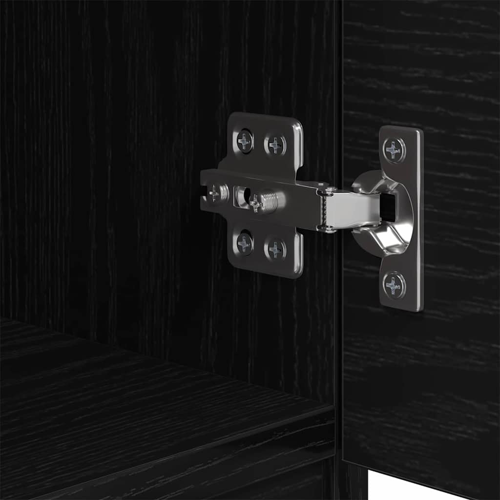 Armoire de lit 2 pc Chêne noir 40 x 39 x 40cm Bois d'ingénierie - XIOS