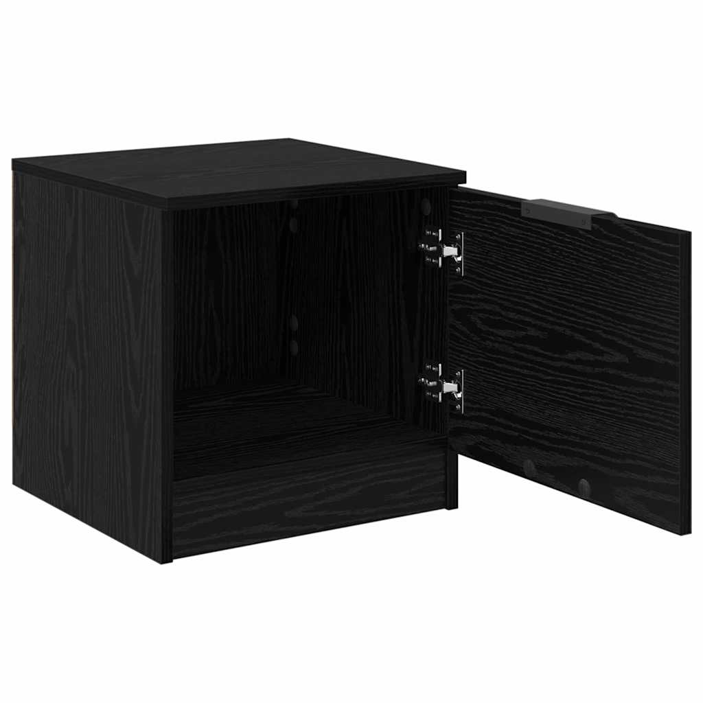 Armoire de lit 2 pc Chêne noir 40 x 39 x 40cm Bois d'ingénierie - XIOS