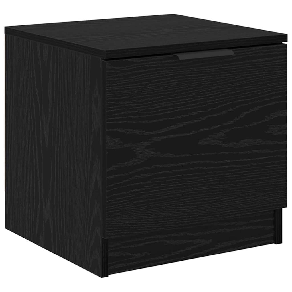 Armoire de lit 2 pc Chêne noir 40 x 39 x 40cm Bois d'ingénierie - XIOS