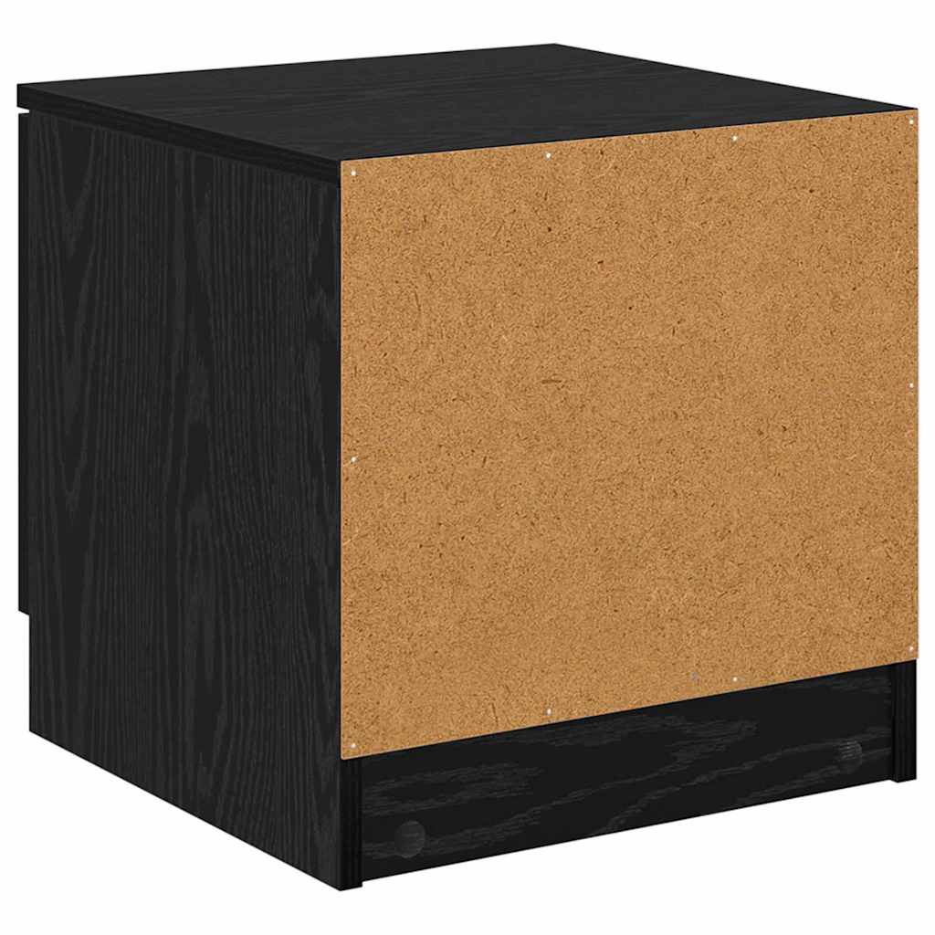Armoire de lit 2 pc Chêne noir 40 x 39 x 40cm Bois d'ingénierie - XIOS