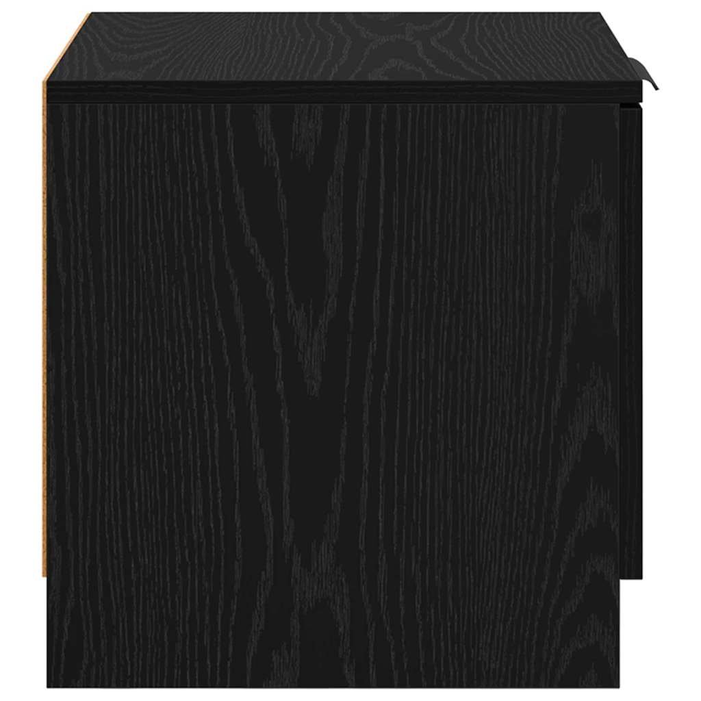 Armoire de lit 2 pc Chêne noir 40 x 39 x 40cm Bois d'ingénierie - XIOS