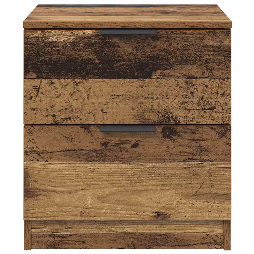 Cabinet de chevet avec tiroir 2 pcs Bois ancien 45 x 39 x 50 cm - XIOS