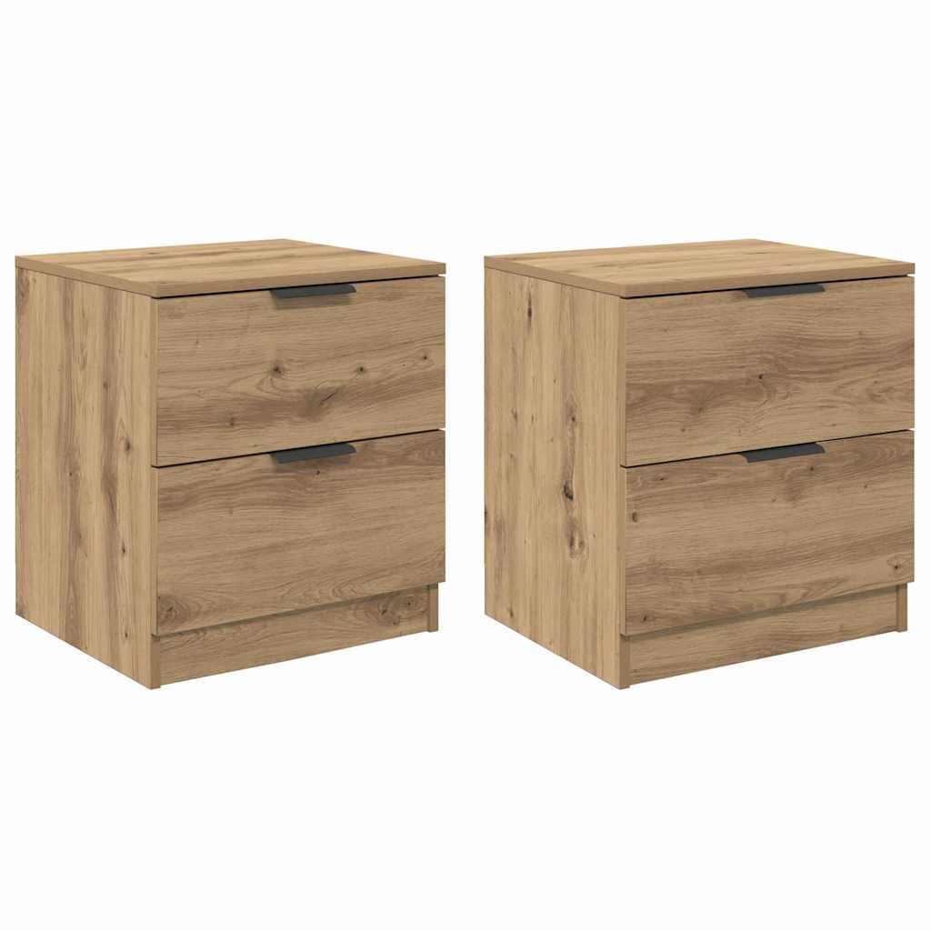 Cabinet de chevet 2 pcs chêne artisanal 45 x 39 x 50 cm