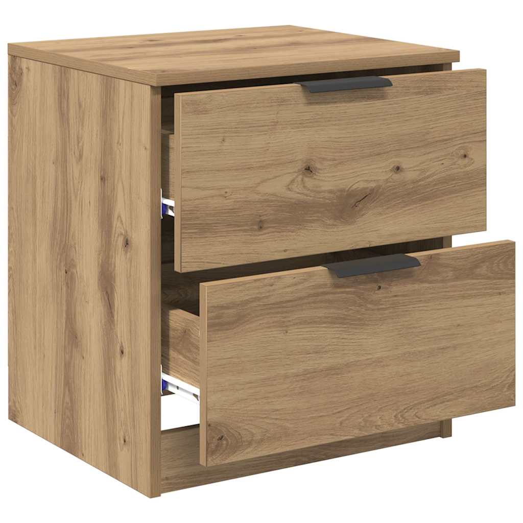 Cabinet de chevet 2 pcs chêne artisanal 45 x 39 x 50 cm - XIOS
