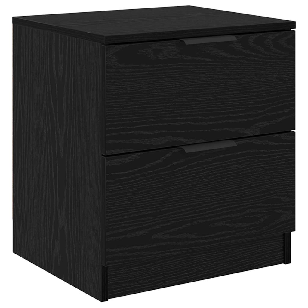 Cabinet de chevet avec tiroir 2 pcs Chêne noir 45 x 39 x 50 cm - XIOS