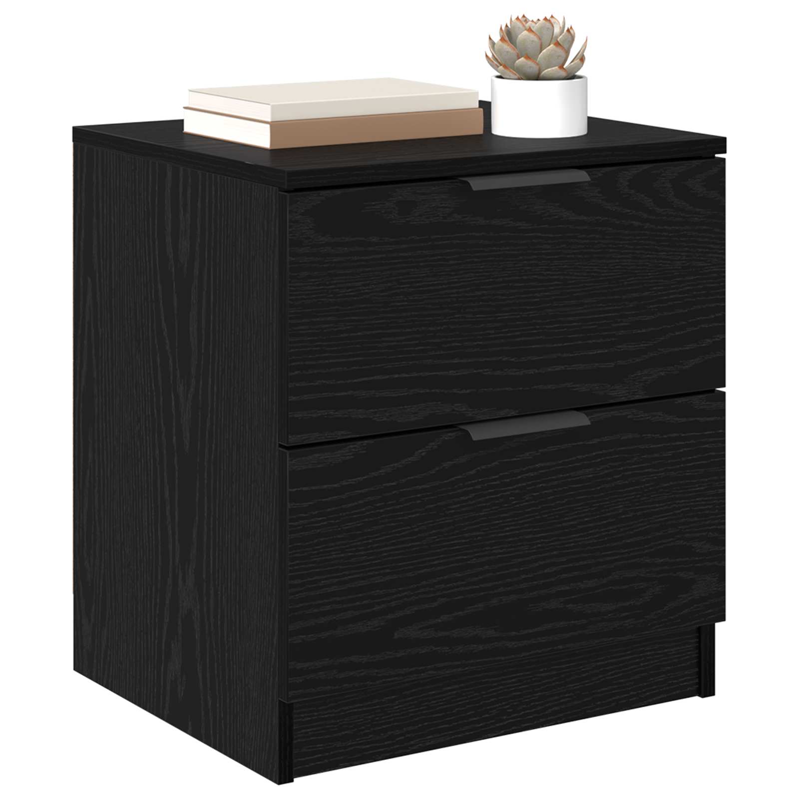 Cabinet de chevet avec tiroir 2 pcs Chêne noir 45 x 39 x 50cm - XIOS