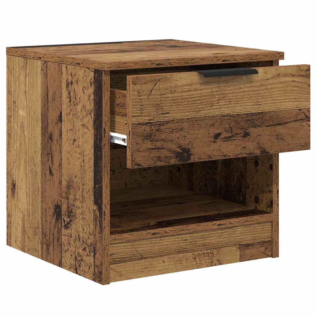 Armoire de lit avec tiroir 2 pcs Bois ancien 40 x 39 x 40cm - XIOS