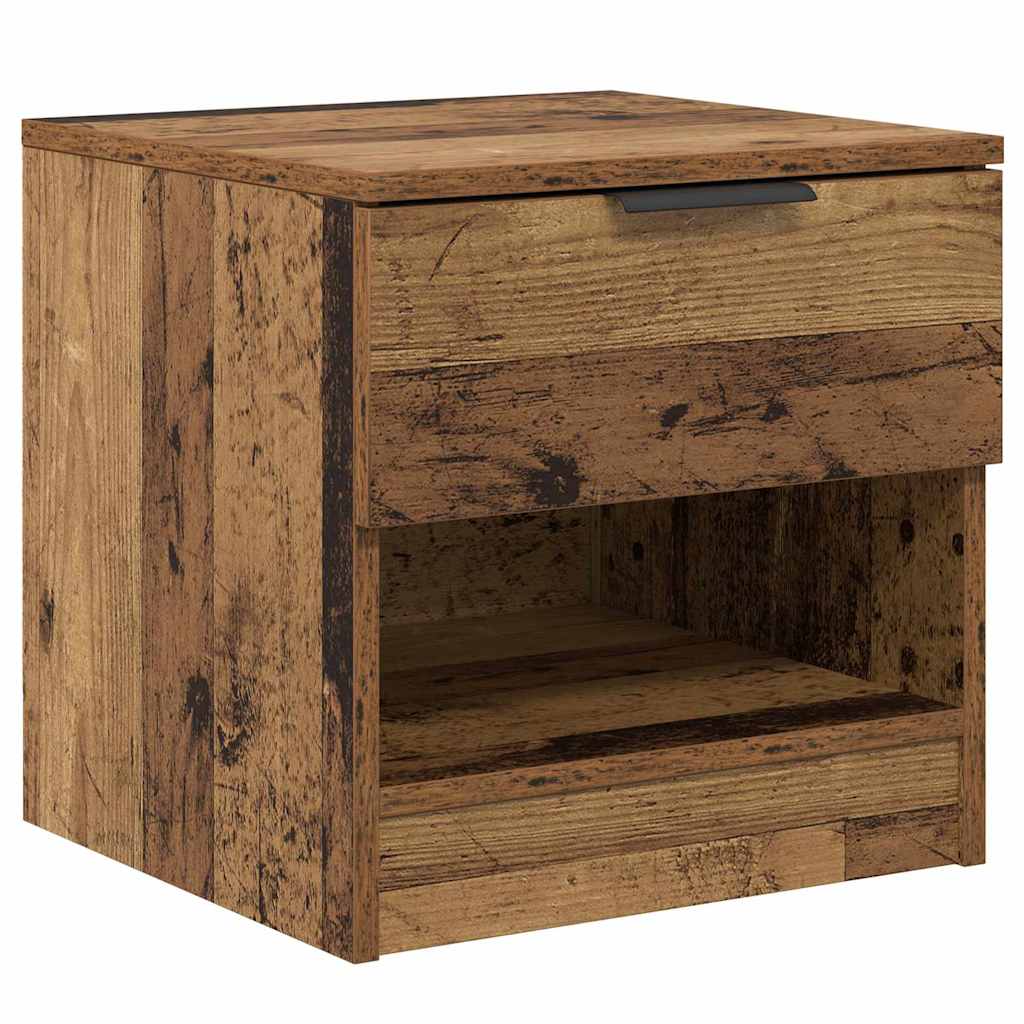 Armoire de lit avec tiroir 2 pcs Bois ancien 40 x 39 x 40cm - XIOS