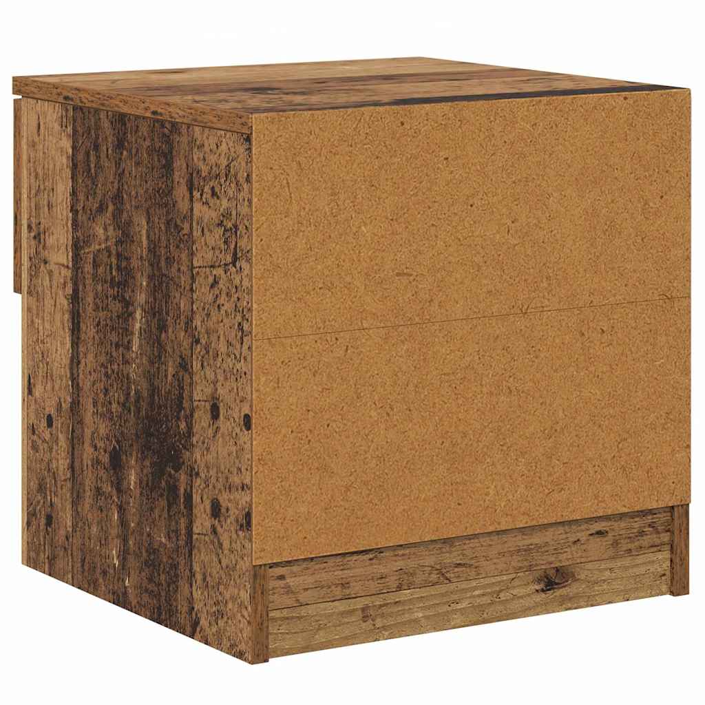Armoire de lit avec tiroir 2 pcs Bois ancien 40 x 39 x 40cm - XIOS