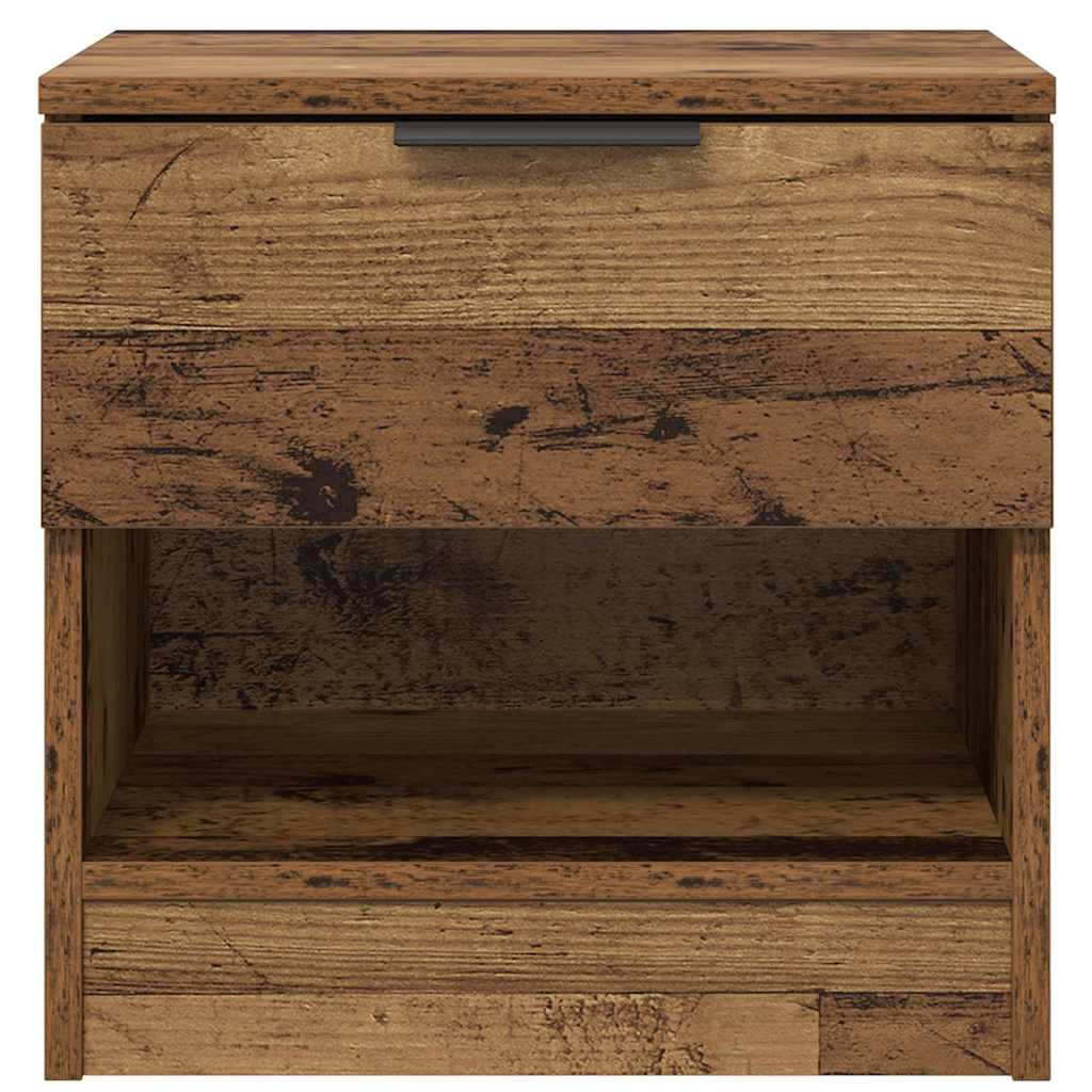 Armoire de lit avec tiroir 2 pcs Bois ancien 40 x 39 x 40cm - XIOS