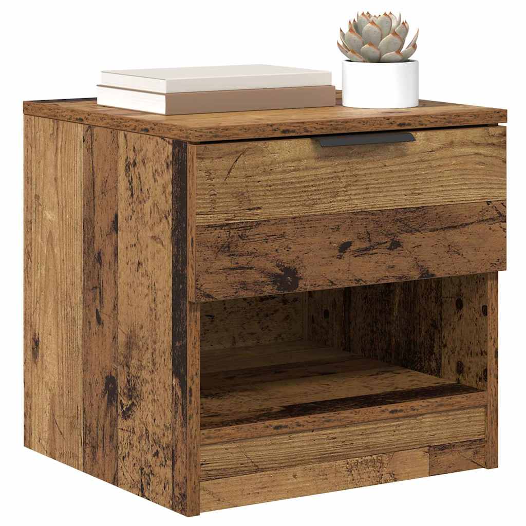 Armoire de lit avec tiroir 2 pcs Bois ancien 40 x 39 x 40cm - XIOS