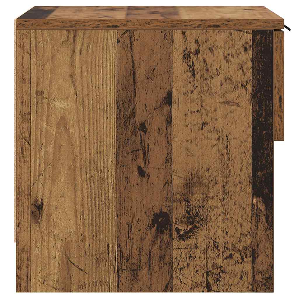 Armoire de lit avec tiroir 2 pcs Bois ancien 40 x 39 x 40cm - XIOS
