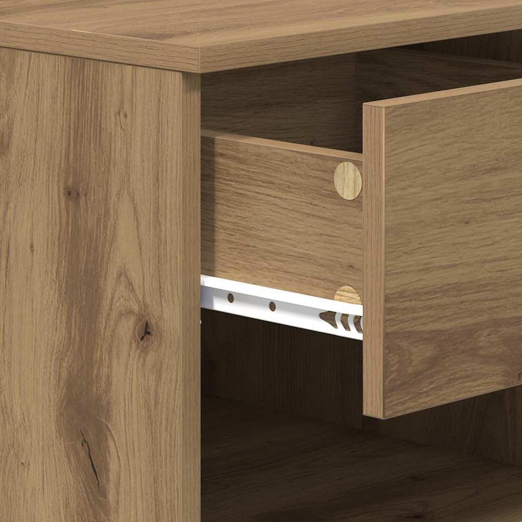 Armoire de lit avec tiroir 2 pcs Chêne artisanal 40 x 39 x 40cm - XIOS