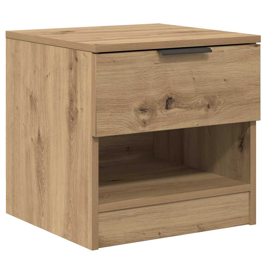 Armoire de lit avec tiroir 2 pcs Chêne artisanal 40 x 39 x 40cm - XIOS