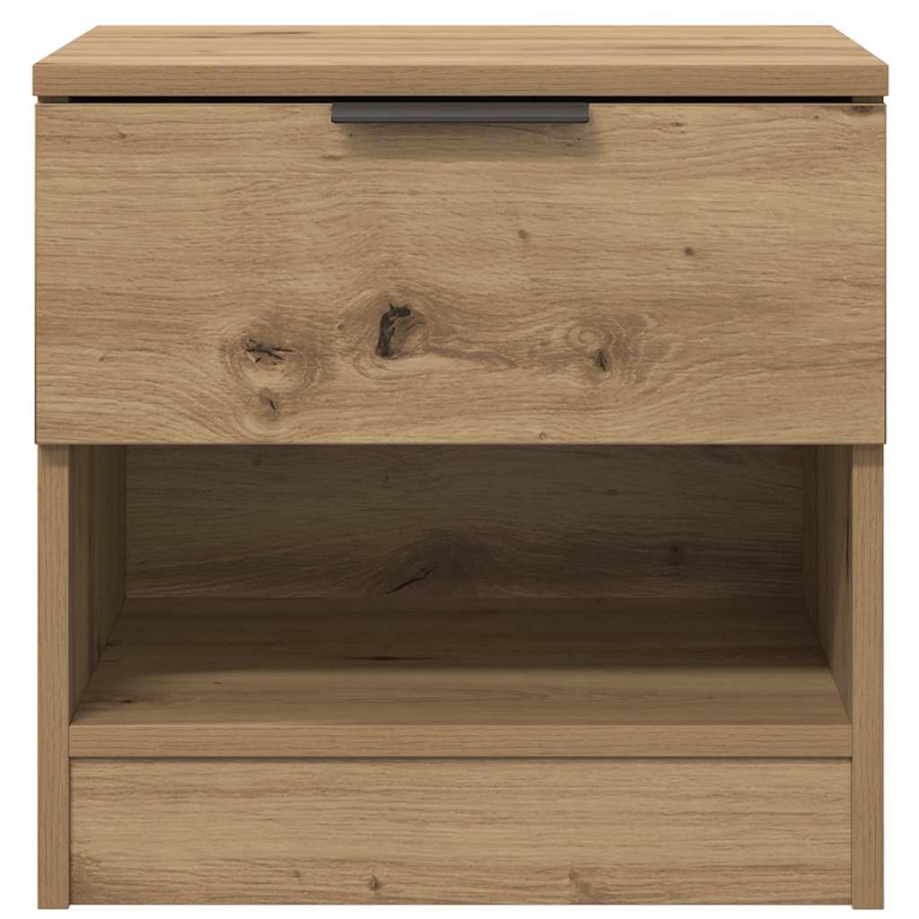 Armoire de lit avec tiroir 2 pcs Chêne artisanal 40 x 39 x 40cm - XIOS